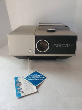 Airequipt 450-ef Vintage 450 Ef 35mm Projector With Remote Manual Power Cord Original Box