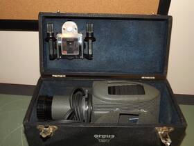 Argus Pa-200 Vintage Slide Projector - 2 Accessories/original Hard Case -works