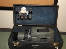Pa-200 Argus Vintage Slide Projector - 2 Accessories/original Hard Case -works