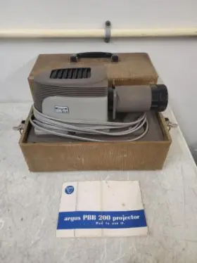 Pbb-200 Argus Vintage Pbb 200 Slide Projector With Case Manual
