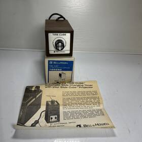 Bell And Howell 766280 Vtg Time Cube Auto Slide Original Box Y1