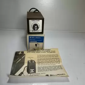 766280 Bell And Howell Vtg Time Cube Auto Slide Original Box Y1