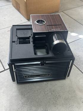 Bell And Howell 991b Vintage Slide Cube Projector Model Working With Original Box