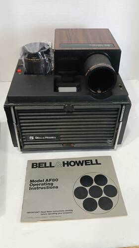 Bell And Howell Af80 Slide Cube Projector Vintage Usa Tested Works Great