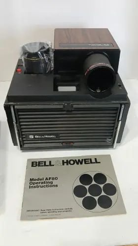 Af80 Bell And Howell Slide Cube Projector Vintage Usa Tested Works Great