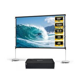 Bladecine Pos-120 120-inch Projector Screen With Stand Portable 16 9 4k Hd Wrinkle-free Movie