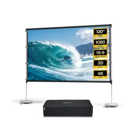 Pos-120 Bladecine 120-inch Projector Screen With Stand Portable 16 9 4k Hd Wrinkle-free Movie