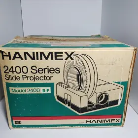 2400rf Hanimex Rondette Slide Projector In Box Tested And Working