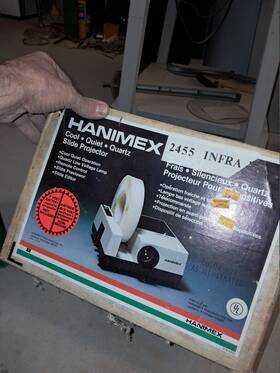 Hanimex 2455 Slide Projector With One Tray Parts Only