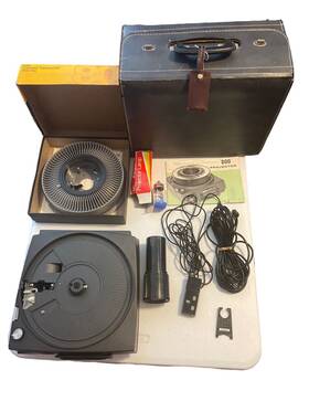 Kodak 634312 Carousel Model 800 Slide Projector Original Box Inch Parts Only Lots Of Xtras