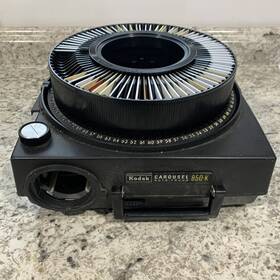 Kodak 850-k Slide Projector Carousel No Lens Or Power Cord Reference Pics
