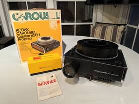 Kodak 850h Carousel Slide Projector With Box Manual Remote