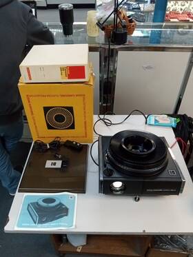 Kodak 850h-k Carousel Custom Slide Projector Fully Functional With Box