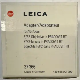 37366 Leica Lens Adapter Boxed For P P2 Lenses In Pradovit Rt Slide Projector