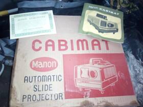Manon 013800780 Cabimat Automatic Slide Projector 35mm Table Top Green White
