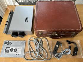Rollei P-3800 P3800 35mm Slide Projector Twin Lens Built-in Dissolve Function And Timer