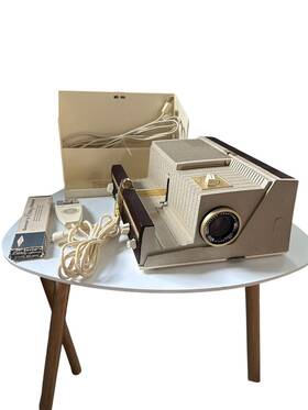 Sawyer 500ee Vintage Sawyers Slide Projector And Accessories With Rototray Adapter Working