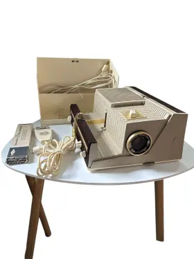 500ee Sawyer Vintage Sawyers Slide Projector And Accessories With Rototray Adapter Working