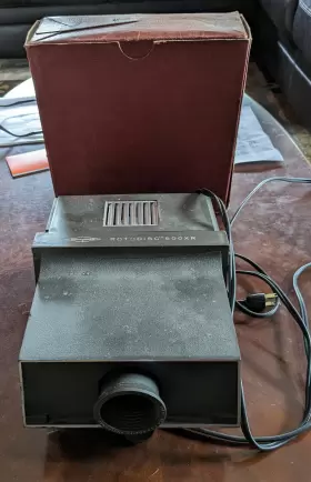 500xr Sawyer 6364 S 2 X Slide Projector Rotodisc Model With Wheel Set