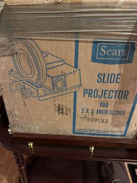 Sears 98833 Brand New Vintage Slide Projector 2x2 98833-54 Years Old Orig. Bill Ofsale