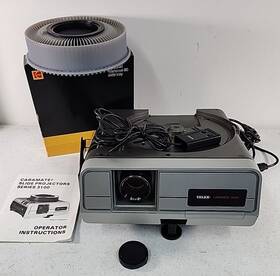 Telex 3170 Caramate 3100 Vintage Slide Projector With Remote And Tray Tested