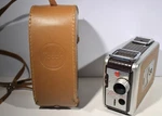 Kodak First Brownie 8MM Movie Camera Cine Ektanon 13MM F/2.7 Lens, Film & Case. Price: $28.31.