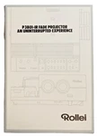 Rollei P3801-IR Fade Projector Brochure With Technical Data Made In Germany Used. Price: $26.99.