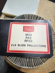 Sears M33,R43, RF53 2X2 Slide Projector Used. Price: $100.00.