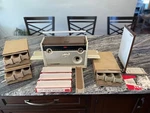 Slide Projector W/ New Bulb, 13 Magazines, Works Good- Ansco Regent JN-287 Used. Price: $70.00.