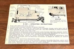 Vintage Keystone K510 Camera Slide Projector Operating Instructions Used. Price: $8.49.
