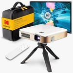 Kodak Luma 400 Hd Smart Projector Bundle With 80" Screen, Remote, Tripod & Case New. Price: $499.99.