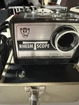 Rheem Scope Tachistoscopic Movie Projector Model 4004 With Carrying Case. Price: $75.00.