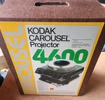 Kodak Carousel 4600 Slide Projector With Remote, Original Box Manual Used. Price: $95.00.