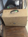 Vintage 1940 Golde Slide Projector With Case, Working Condition Used. Price: $75.00.