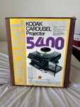 Kodak 5400 Carousel Slide Projector Complete Original Box Tested Used. Price: $179.99.