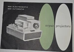 Argus 500 Automatic Electromatic Slide Projector Owner's Manual Used. Price: $11.99.
