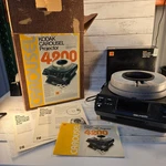 Vintage Kodak Carousel 4200 Slide Projector W/ Transvue 140 Tray Manual And Box Used. Price: $110.70.