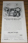 1961 Vintage Ad Kalart VP-88 Movie Projectors Plainville,ct Used. Price: $12.03.