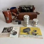 Vintage Argus Range Finder 50MM Camera With Case & Lens Manual. Price: $59.95.