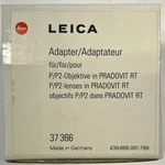 Leica 37366 Adapter Boxed For P2 Lenses In Pradovit Rt Slide Projector Open. Price: $69.95.